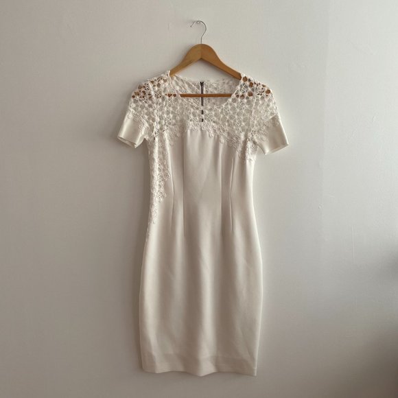 Elie Tahari Wedding Reception Lace Sheath Dress - Picture 3 of 5